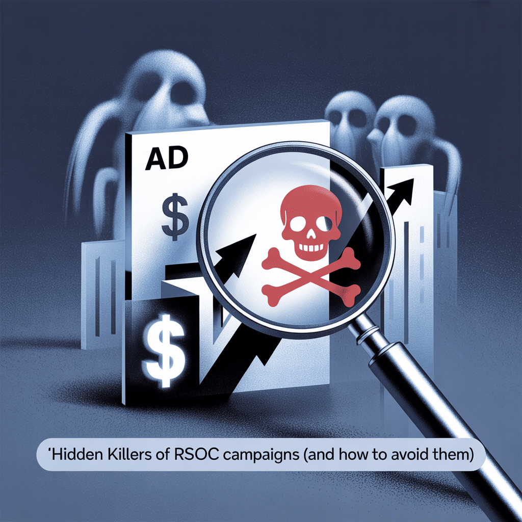 Performance graph tracking CPC and ROI trends in search arbitrage