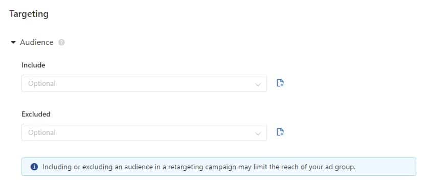 TikTok Ads Manager dashboard showing custom audience creation settings