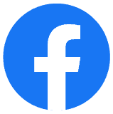 Facebook logo with the letter f inside a blue circle