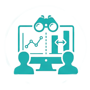 Business growth chart icon driven by agentic optimization